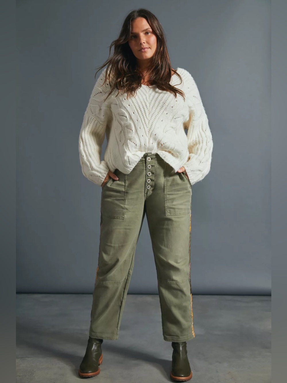 Anthropologie Pilcro The Wanderer Side-Striped Utility Pants